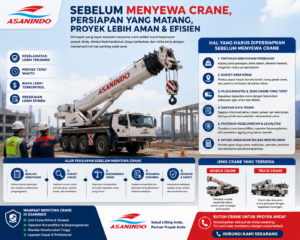 Persiapan sebelum menyewa crane untuk proyek konstruksi dan industri di Indonesia