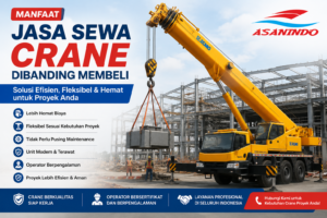Manfaat menggunakan jasa sewa crane dibanding membeli untuk proyek konstruksi di Indonesia