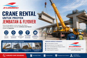 Crane Rental untuk pengangkatan girder pada proyek Jembatan dan Flyover di Indonesia