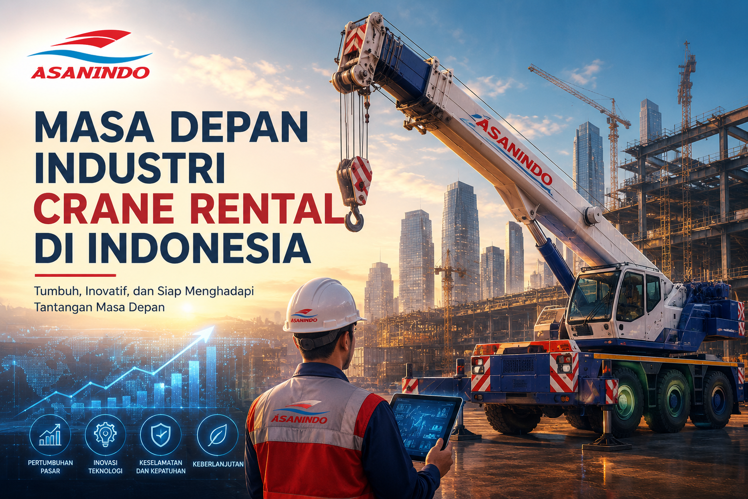Industri Crane Rental dan Rental Crane Indonesia untuk mendukung proyek konstruksi dan industri