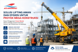 Studi kasus penggunaan crane rental ASANINDO untuk proyek mega konstruksi, industrial lifting, instalasi equipment, dan pekerjaan berat di Indonesia.