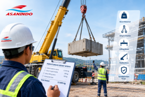 Menghitung Berat Beban sebelum menggunakan crane untuk menentukan kebutuhan Sewa Crane